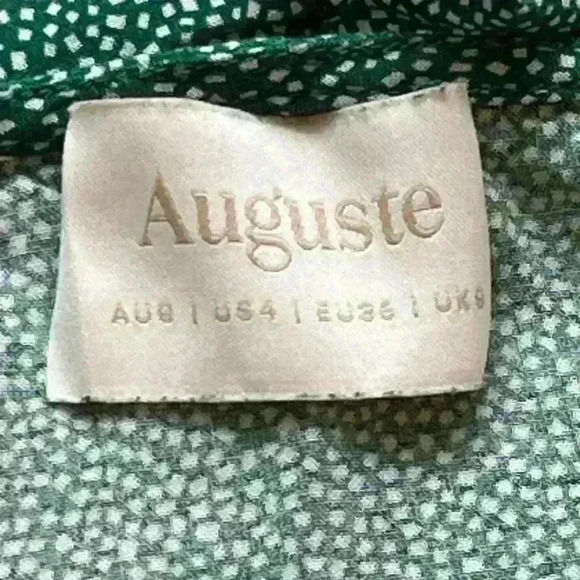 Auguste the Label Diamond Rumba Midi Dress Green size 4 - Picture 4 of 12